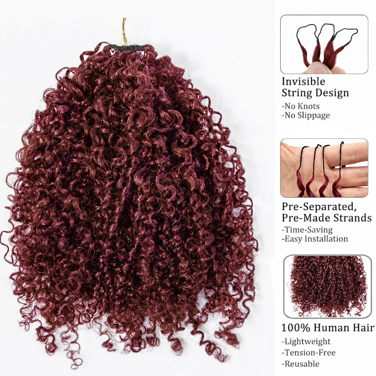99J Bordo Tüy Krokşet %100 Ger - Crochet Braiding Hair incelemesi ve fiyatı