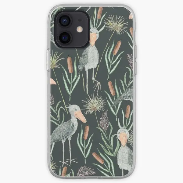 The Magnificent Shoebill Watercolor Pa  Phone Case Customizable for iPhone X XS XR Max 11 12 13 14 Pro Max Mini 6 6S 7 8 Plus