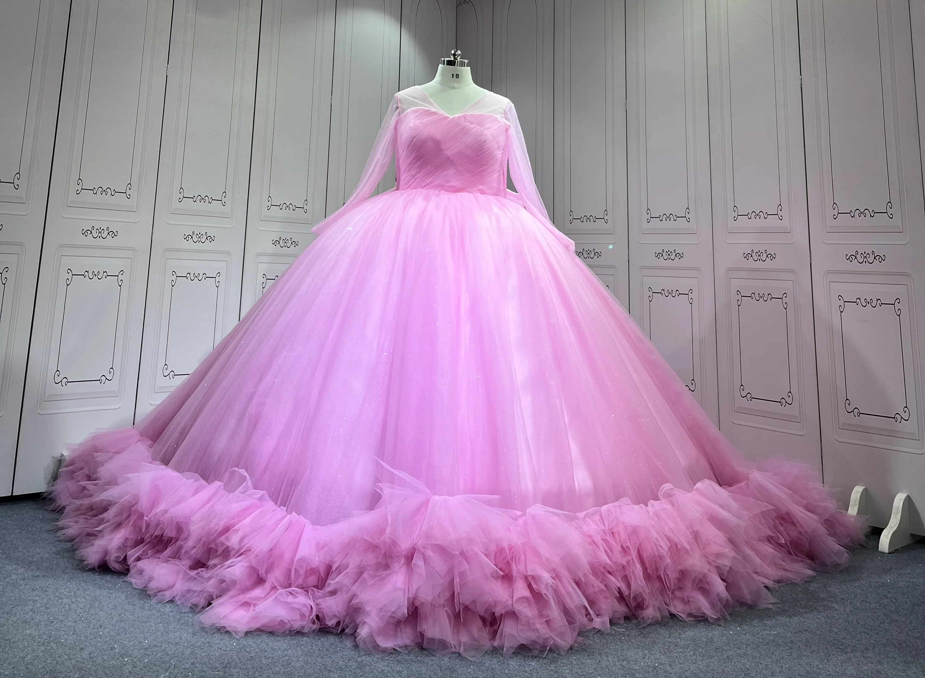 

Mumuleo Pink Quinceanera Dresses Plus Size Rosa Customize Miss XV Vestido De Anos 2026 Vestidos De 15 Aos Economicos