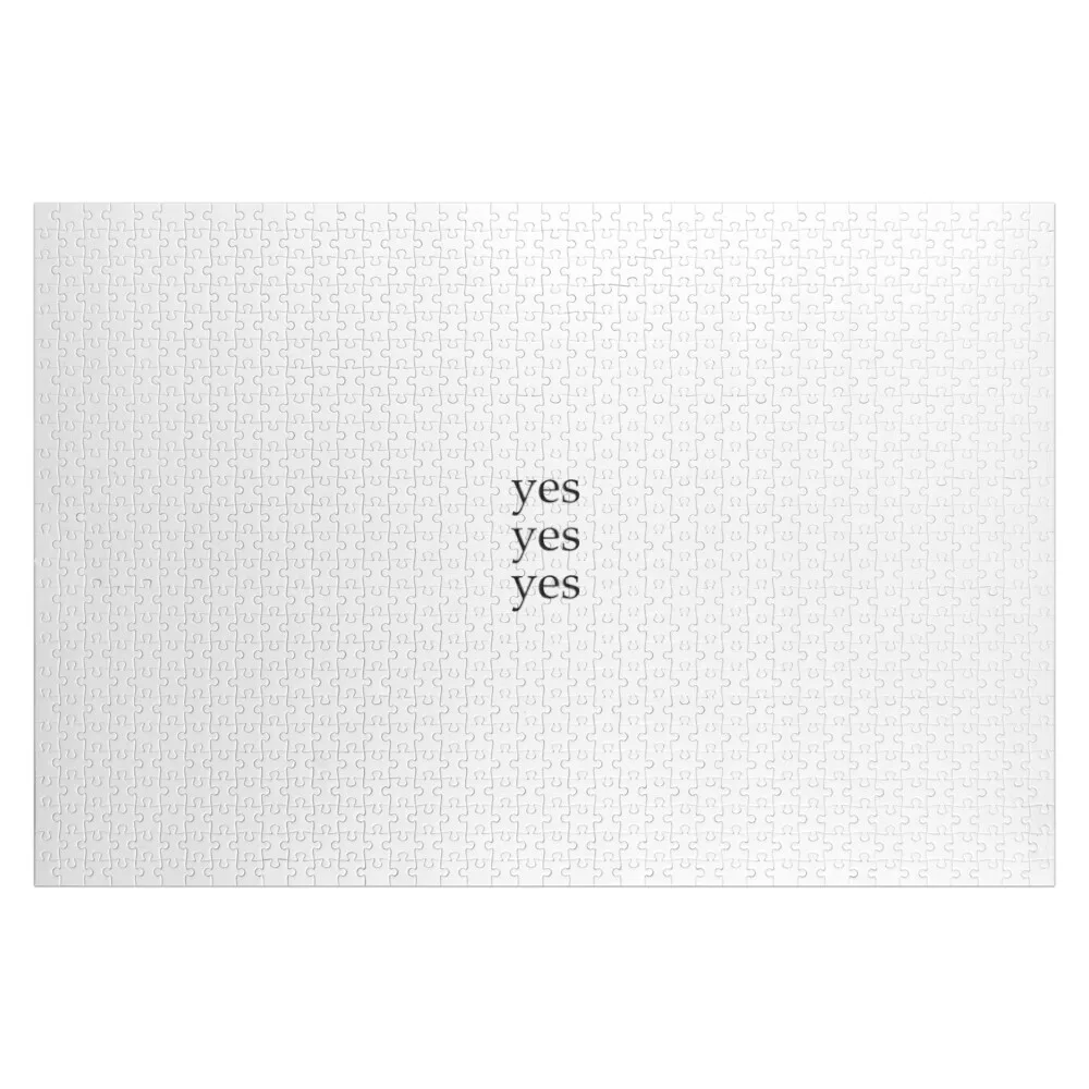 yes yes yes (black) Jigsaw Puzzle Customized Photo Custom With Photo Christmas Toys With Photo Puzzle