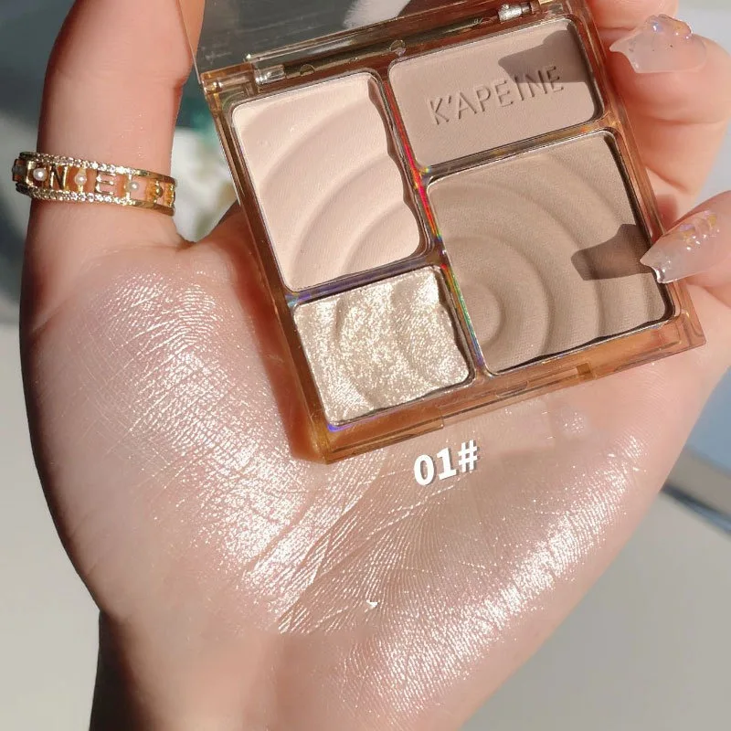 Evidenziatore facciale Palette per il trucco bronzer e illuminatori Matte 3D naso Contouring Shadow Cosmetics Face Beauty trucco coreano