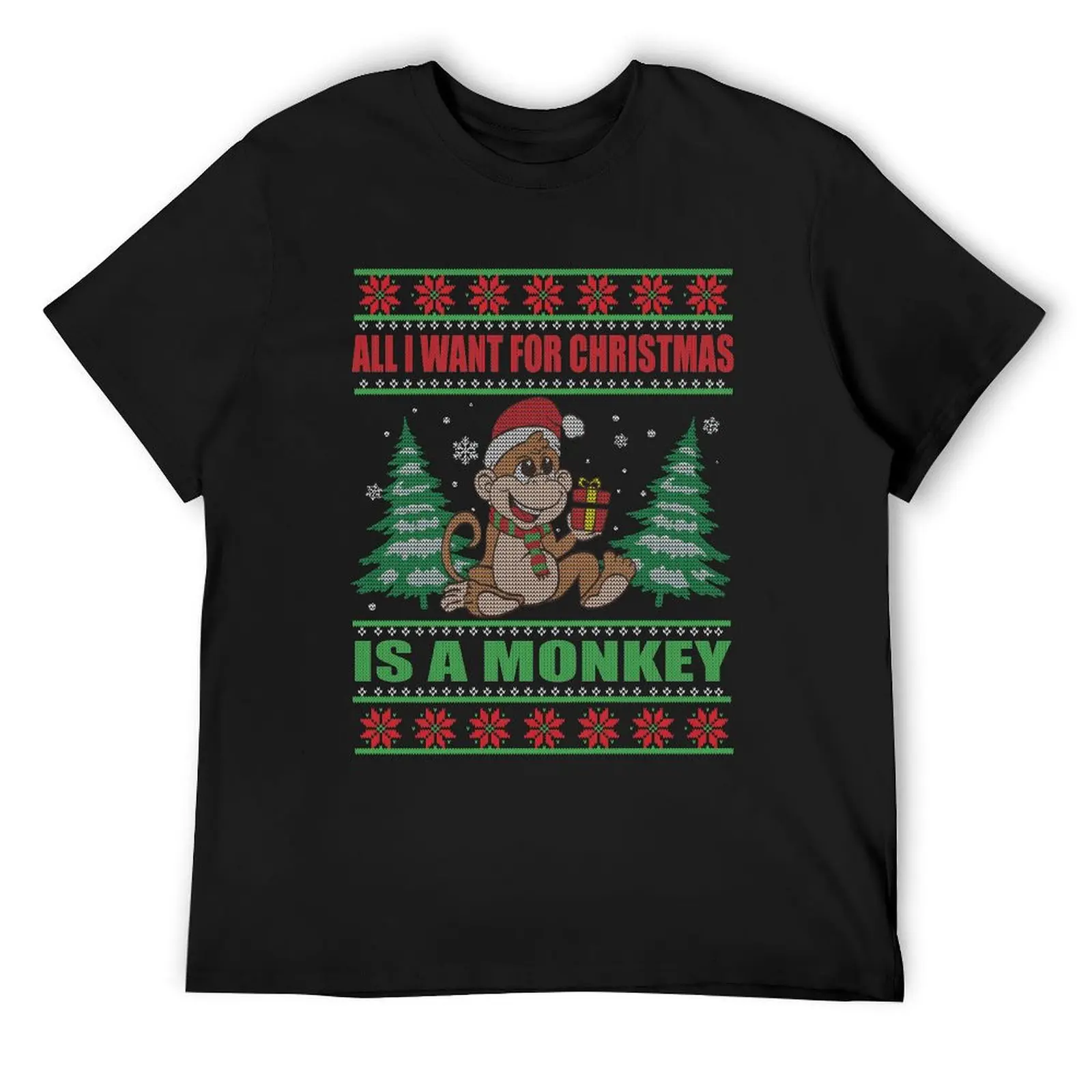 

Christmas Monkey All I Want For Christmas Is A Monkey T-Shirt