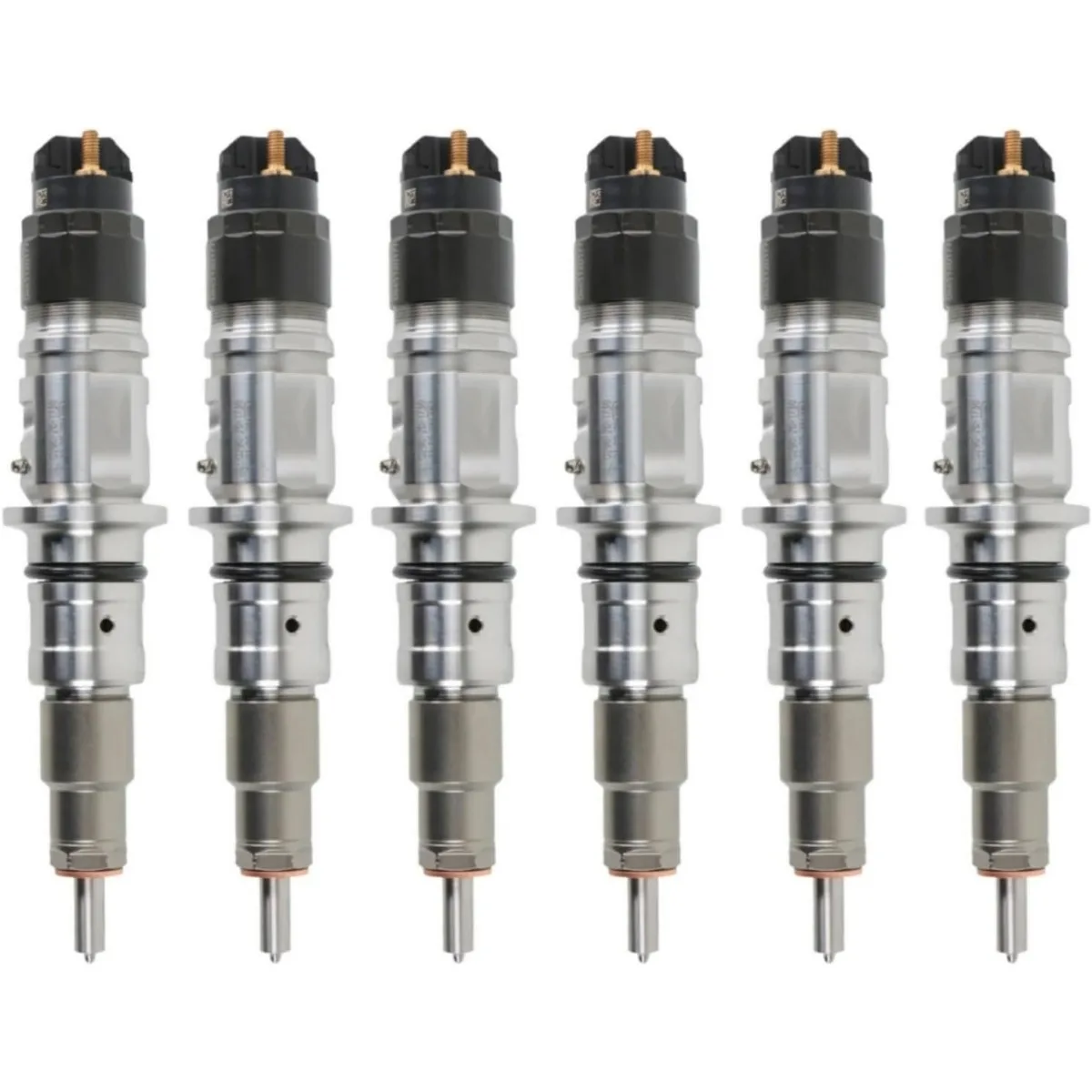 0445120177 5254261 5254261PX Common Rail Injector 6-Pack for Cummins B4.5 QSB4.5 QSB6.7 ISB6.7 Engine Dodge Ram 1500 2500 3500