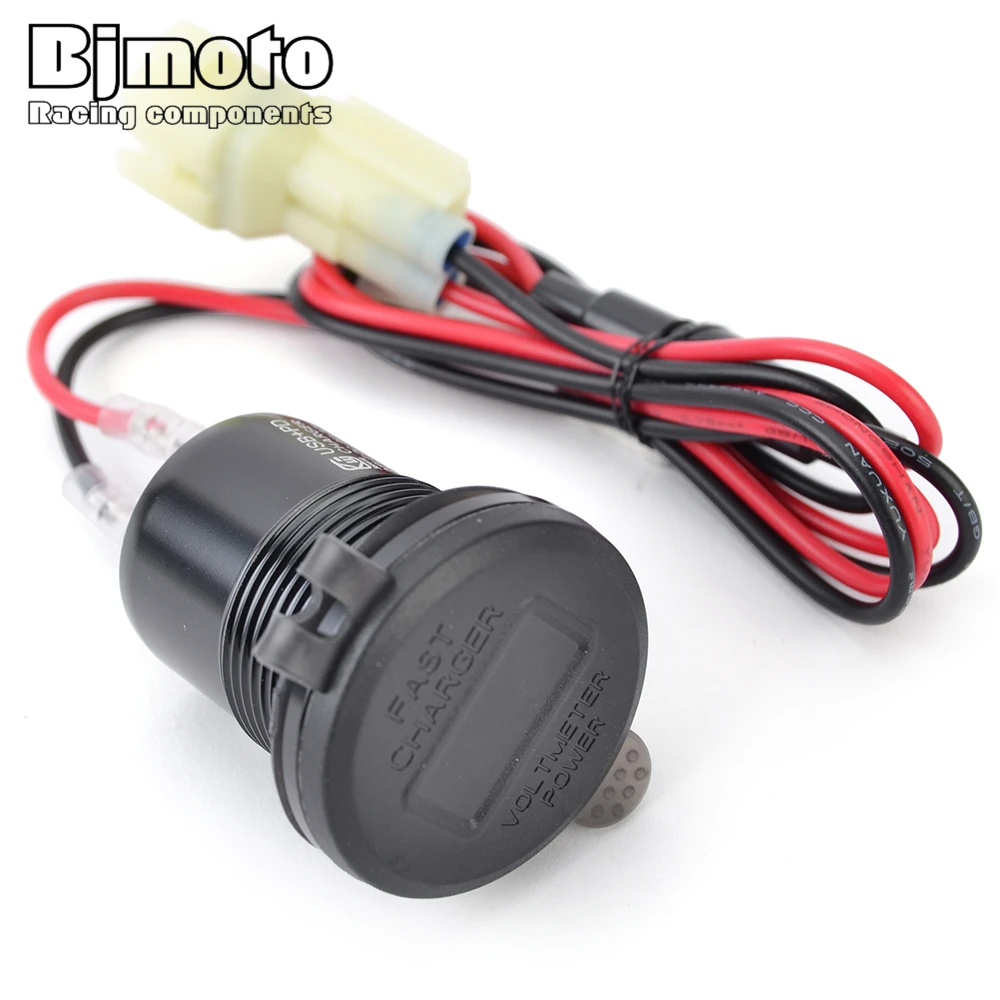 For Kawasaki Versys650 Versys 650 2022-2024 2025 Right Socket USB Quick Charger Phone Adapter Socket For 12V 24V Motorcycle Boat