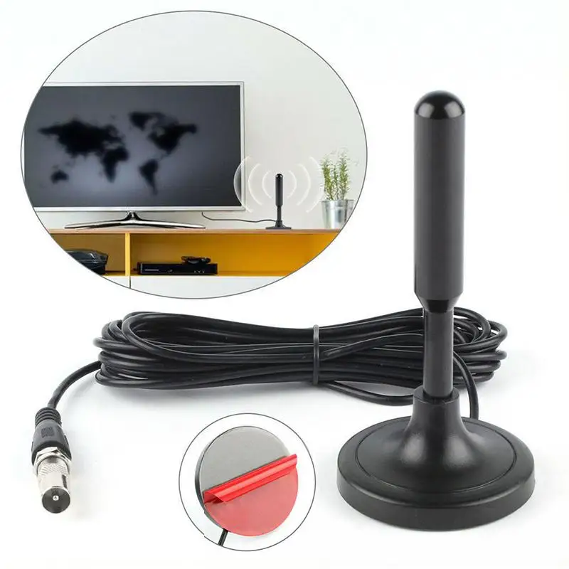 

【C】1Pcs Long Range Signal Receiver Amplifier Antenna For Digital TV Indoor Signal Amplifier 720P 1080P Antenna With Adapter