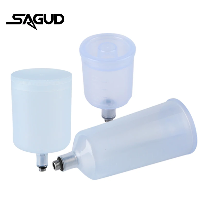 SAGUD 20/40/75cc Airbrush Cup Three -Type Spray Gun Pot Container Suitable SD-131 Airbrushes For Makeup Beauty Cake Decoration