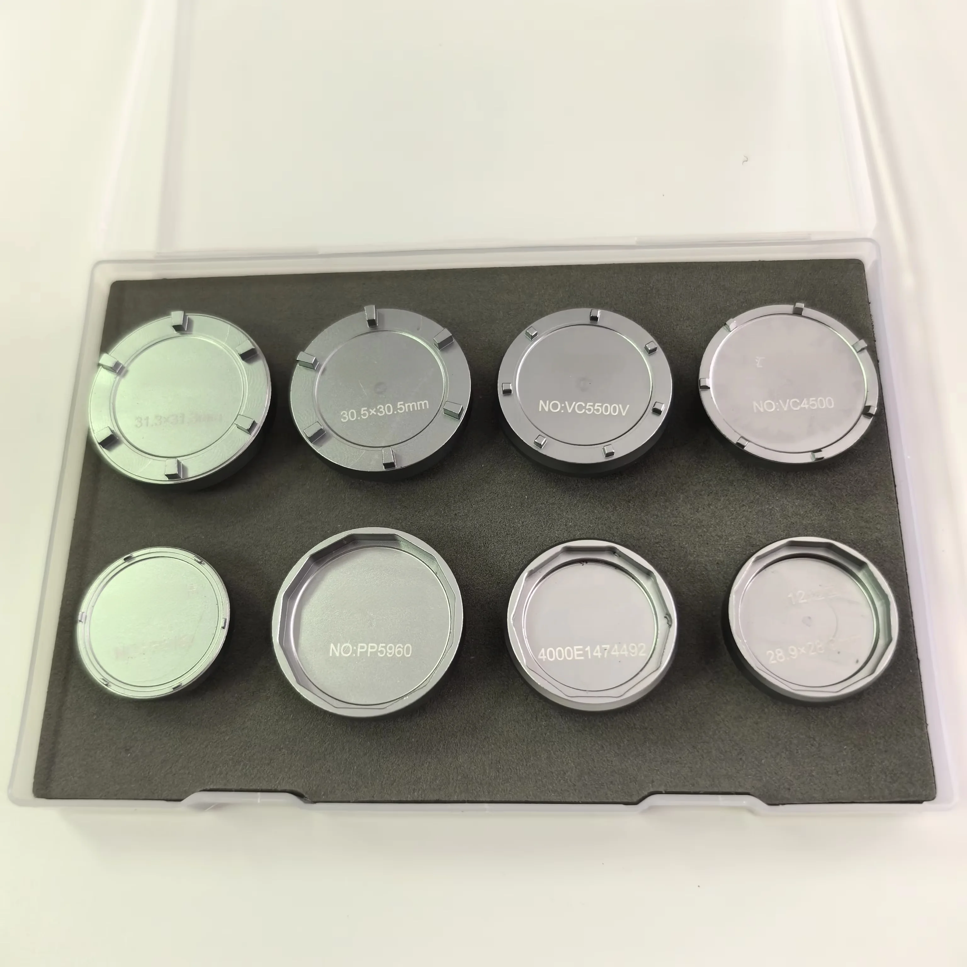 Set of 8PCS Steel Watch Case Back Opener for VC 5500V 4500 4000E1474492 PP5960 5167 LG 31.3x31.3MM 30.5X30.5MM 28.9X28.9MM