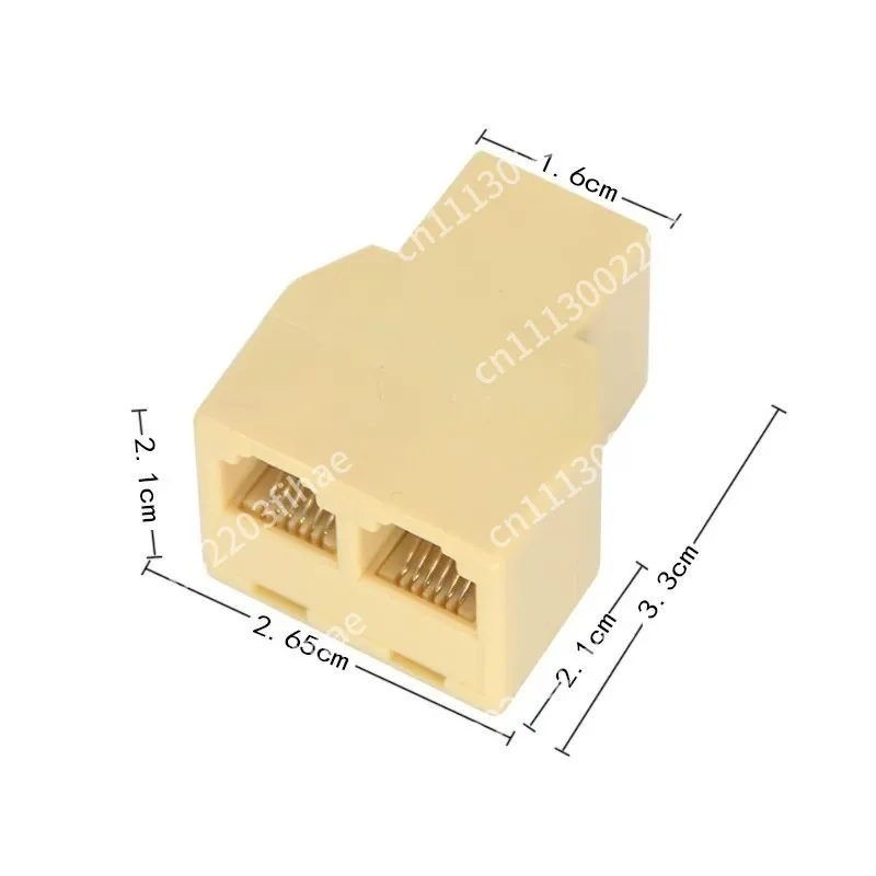 High quality RJ12 6P6C adapter 50CM dual RJ11 telephone line splitter adapter