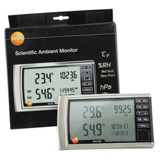 Testo 623 622 Testo 623 Digitales Thermohygrometer Hygrometer Histogramm Stock