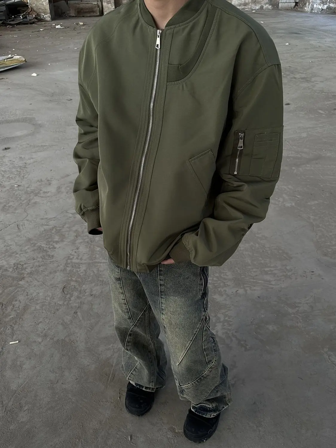 

Куртки-бомберы, женская куртка Techwear, осенняя парусиновая лоскутная красочная укороченная куртка на шнурке, художественная в консервативном стиле с манжетами на открытом воздухе