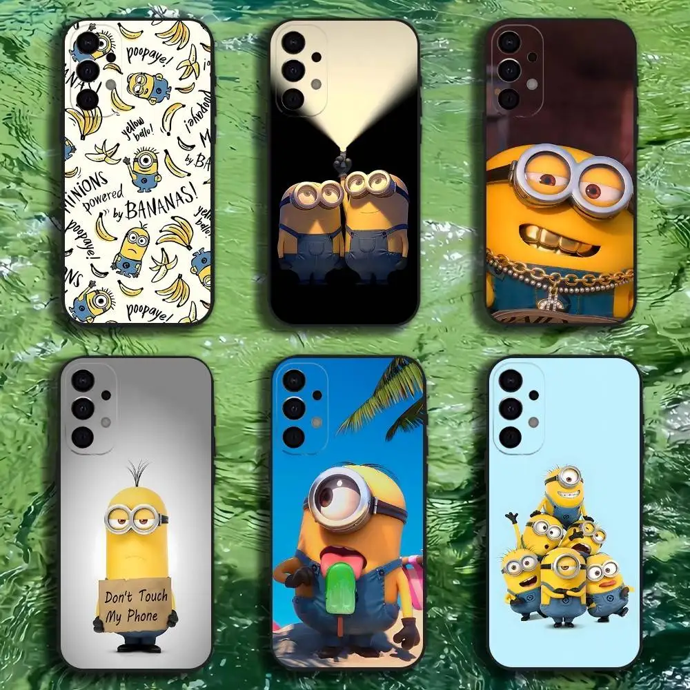 

Cartoon M-M-Minions Phone Case For Samsung S25,S24,S21,S22,S23,S30,Ultra,S20,Plus,Fe,Lite,Note,10,9,5G Black Cover