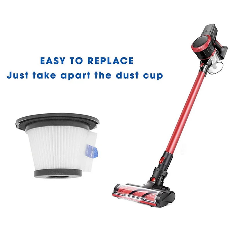 عبوة A005-6 فلتر HEPA بديل متوافق مع مكنسة MOOSOO K17 اللاسلكية