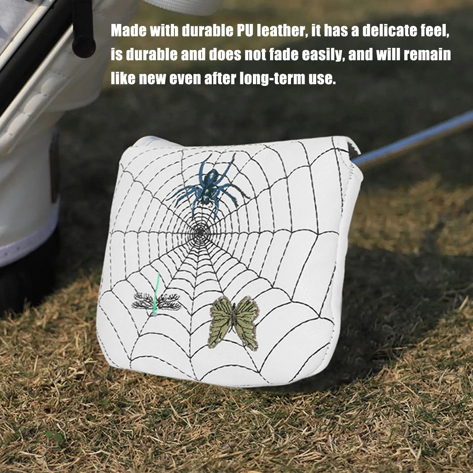 نادي الغولف رئيس يغطي ثلاثية الأبعاد شبكة العنكبوت التطريز نادي الغولف يغطي الرجال للرجال النساء الشباب المراهقين الغولفون زوجة الزوج الابن ابنة