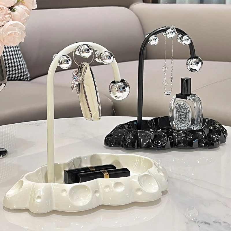 Luxury Entryway Key Holder and Storage Tray Set - Stylish Keyrack and Catch-All Tray