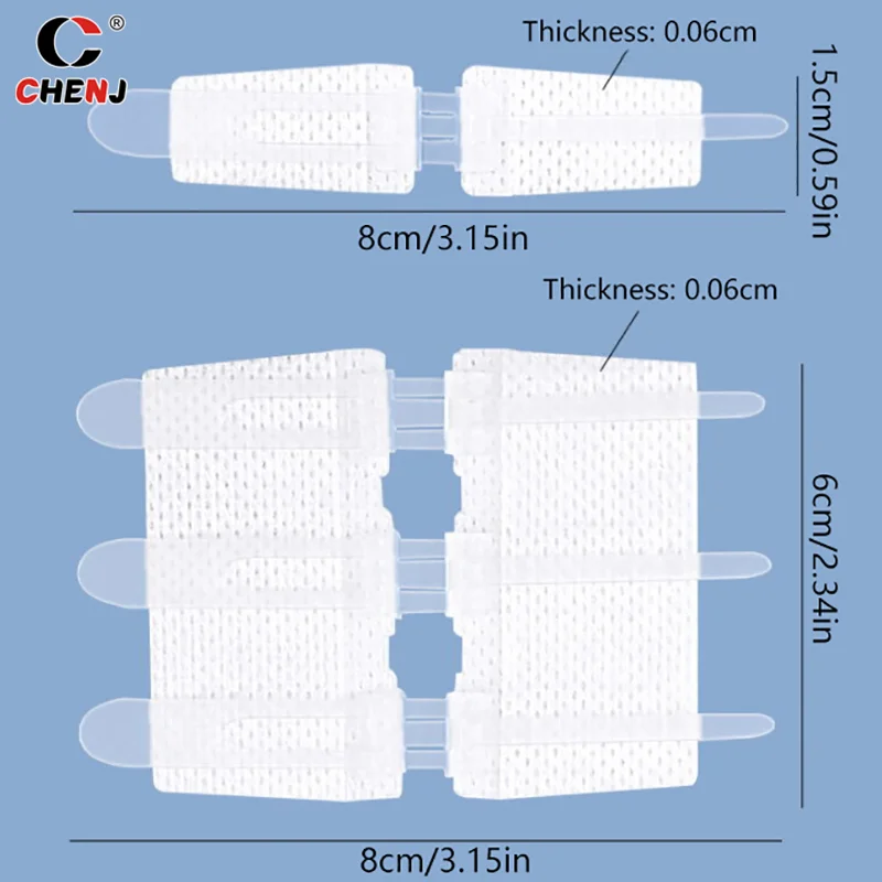 Zipper Tie Wound Encerramento Patch, Band-Aid, Sutura Rápida, Hemostático Portátil, Ferramenta de Primeiros Socorros, Ao Ar Livre, 1Pc