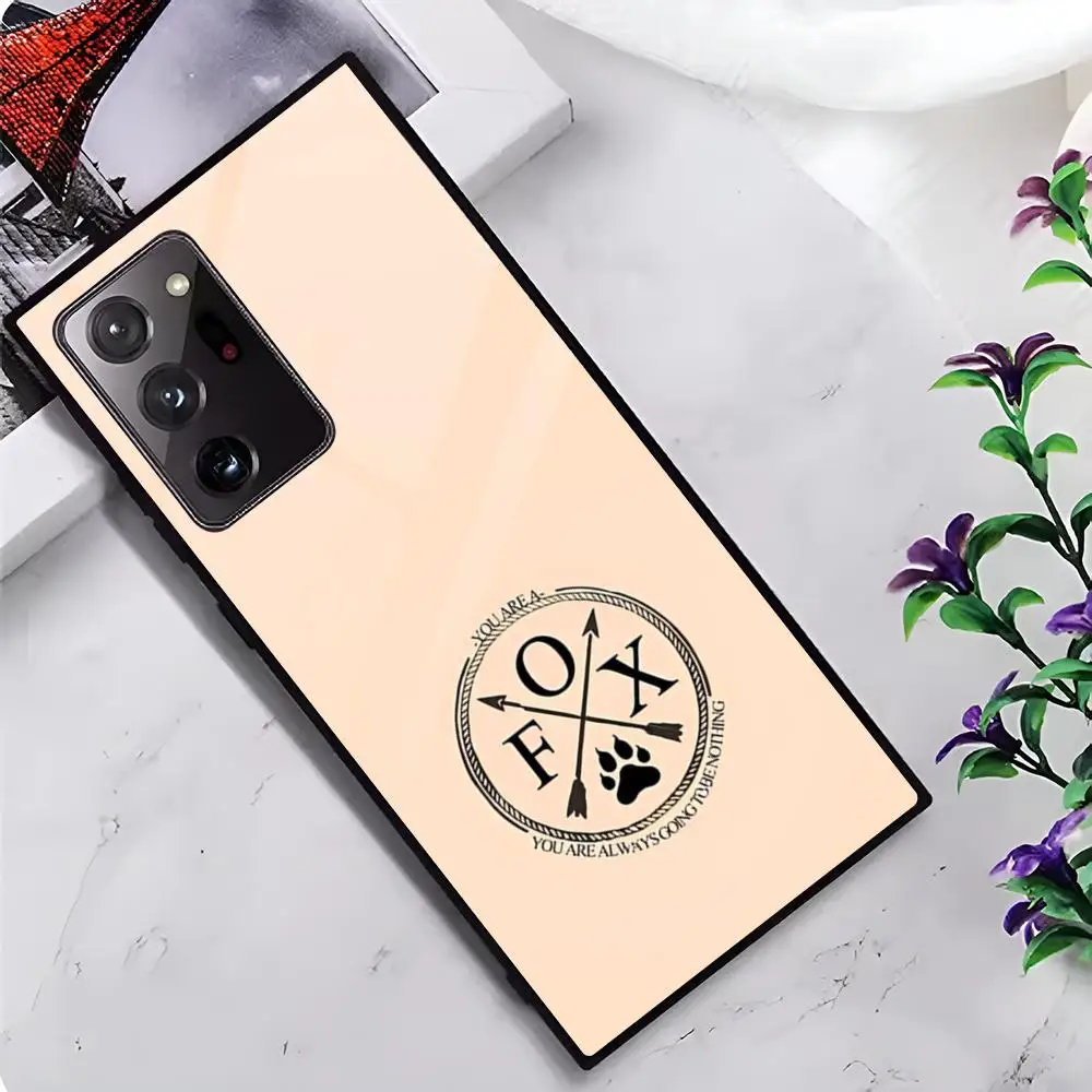 F-Foxhole C-Court MAISTO Phone Case Glass Phone Case For Samsung Galaxy S20 S21 S22 S23 S24 Note20 Ultra Plus Fe