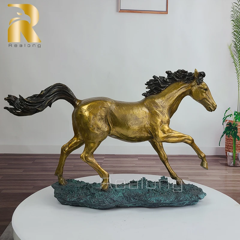 Bronze Horse Statue Bronze Running Horse Sculpture Casting Animal Statues For Sale For Home Decor Luxury Ornament Tasteful Gift