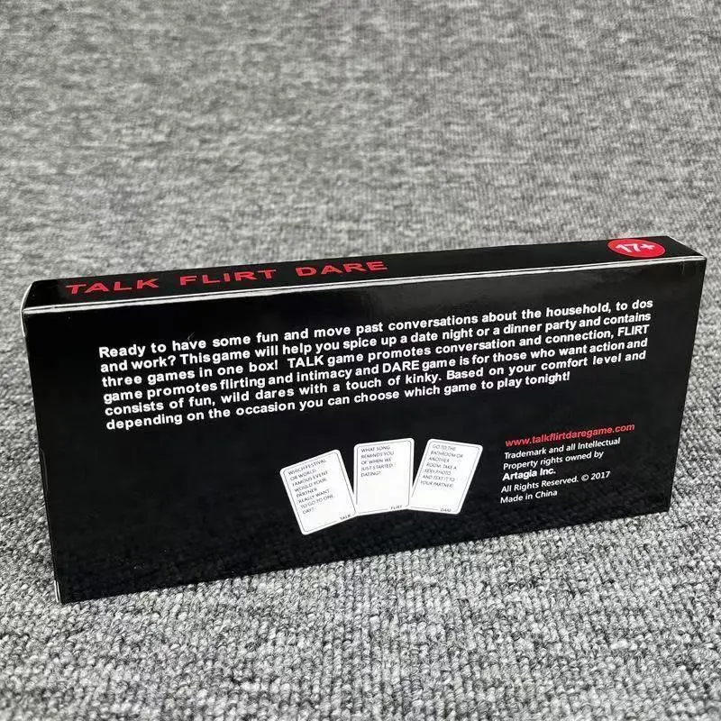 การ์ดเกมคู่รัก สนทนา กล่อม กล้า โรแมนติก ผจญภัย ของขวัญวันวาเลนไทน์ เกมกระดานสำหรับคู่รัก