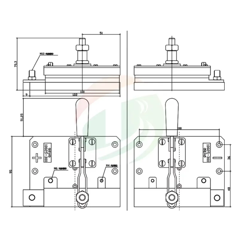 10025-300 350A High Current Lithium Polymer Battery Testing Clamp