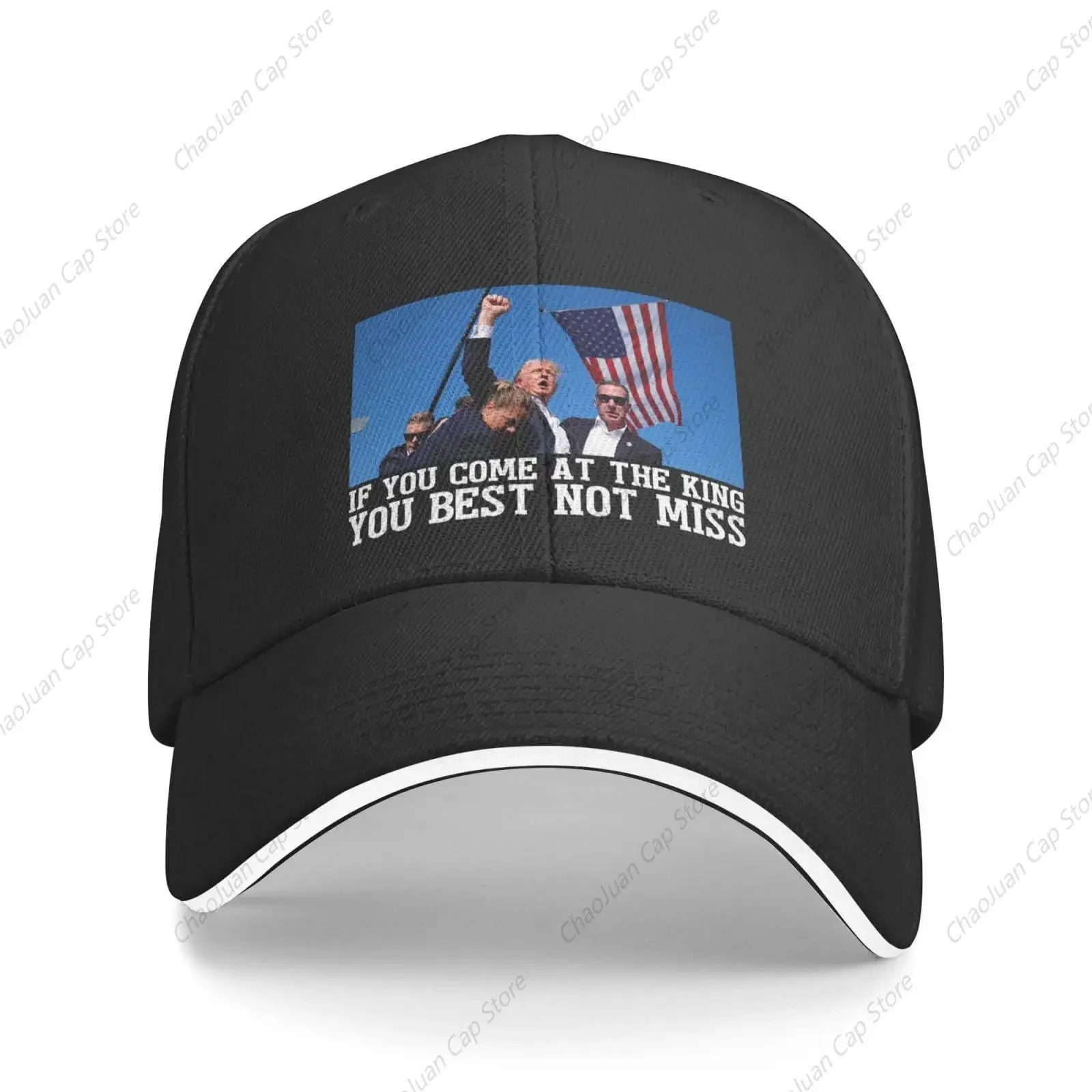 Trump Pennsylvania Survived Shot Election 2024 Not Miss Baseball Cap Funny Hats