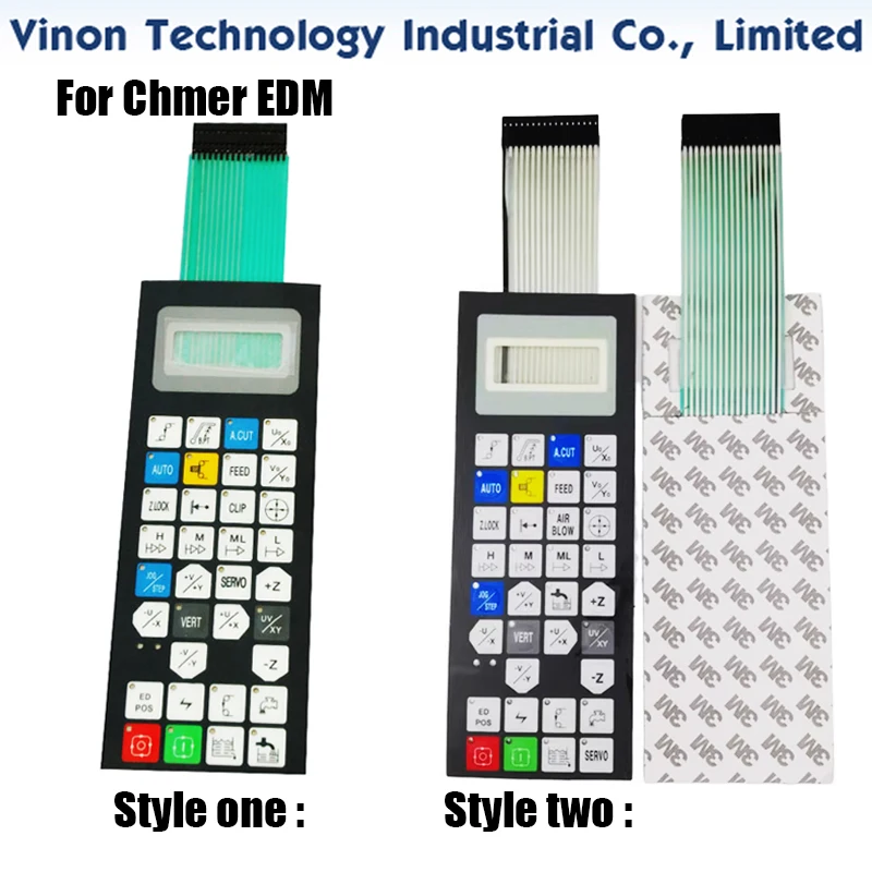 

Chmer edm machine use Keypad Sticker for Manual Control Box (Style one / two) Remote control button sticker CHMER spare parts
