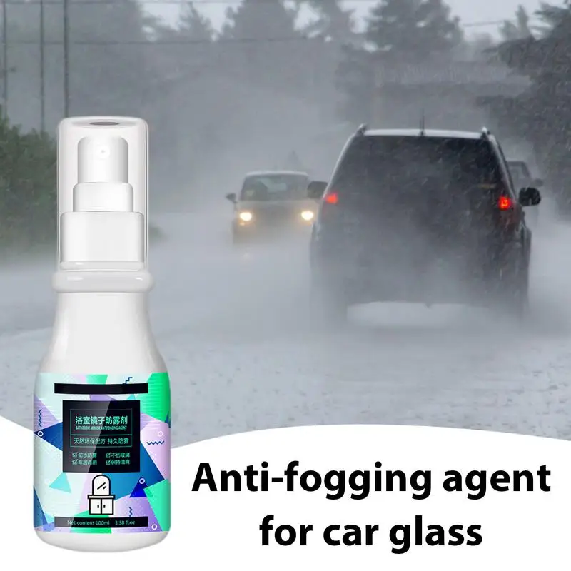 Anti Fog Spray For Windshield Defogger Glass Cleaner Fog Spray Lens Cleaner Windshield Fog Prevention Glasses Anti Fog Defogging