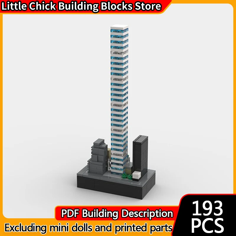 

City Street View Model MOC Building Bricks NYC 432 Park Avenue Modular Technology Children Holiday Gifts Assemble Toys Suit