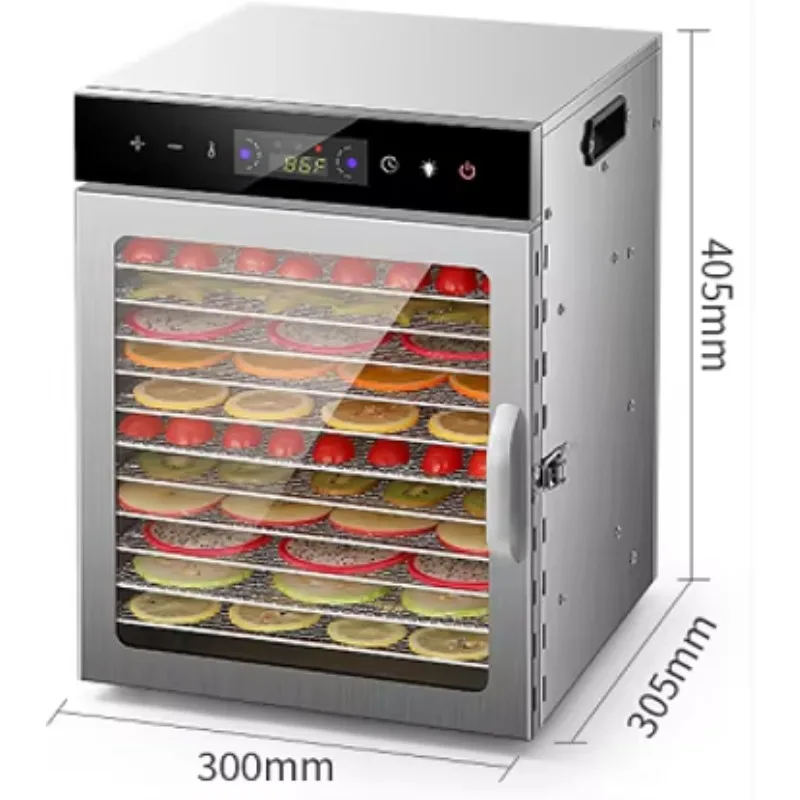 Touchscreen Version High Quality  12 Layers Commercial Industrial Fruits Vegetables Food Dehydrator