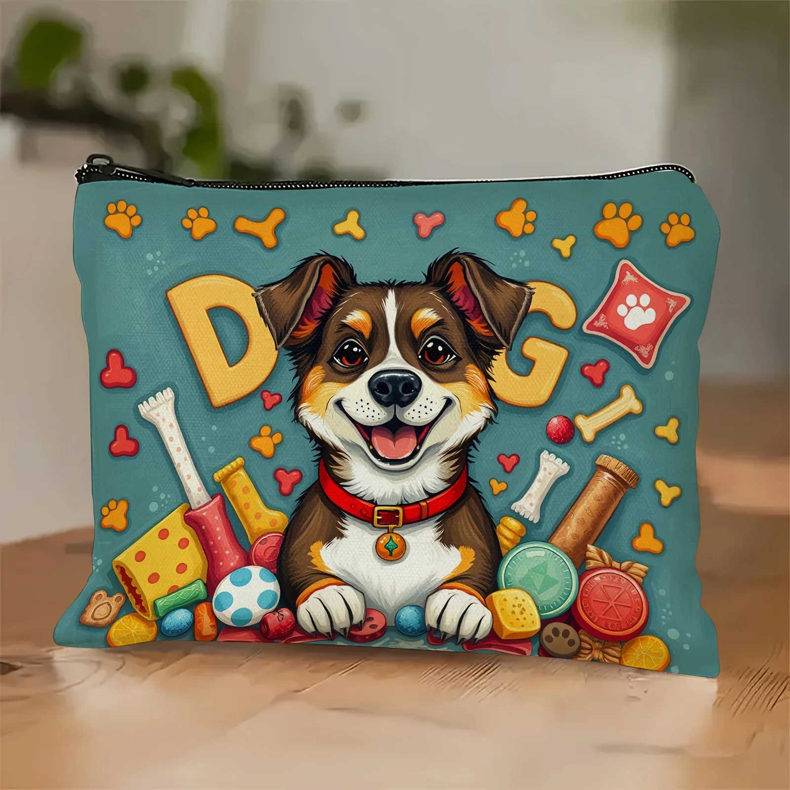 

ABeagle Themed Makeup Bag- Multifunctional Zipper Pouch, Jewelry Storage Bag, Perfect Travel Zipper Small Storage Bag.