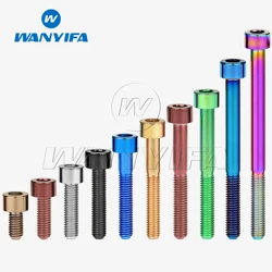 Wanyifa Titanium Bolts M8 x 15 20 25 30 35 40 45 50 60 70mm Allen Key Head Bolt Screws for Bicycle Motorcycle Car