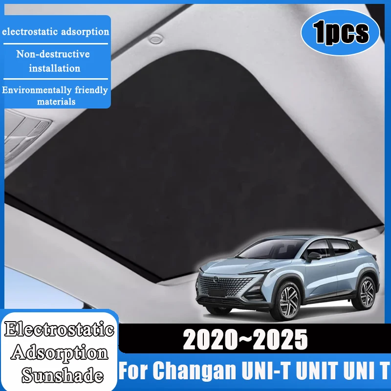 

1pcs Electrostatic Adsorption For Changan UNI-T UNIT UNI T 2020~2025 Accessories Car Sunshade Silicone Sun Protection Sticker
