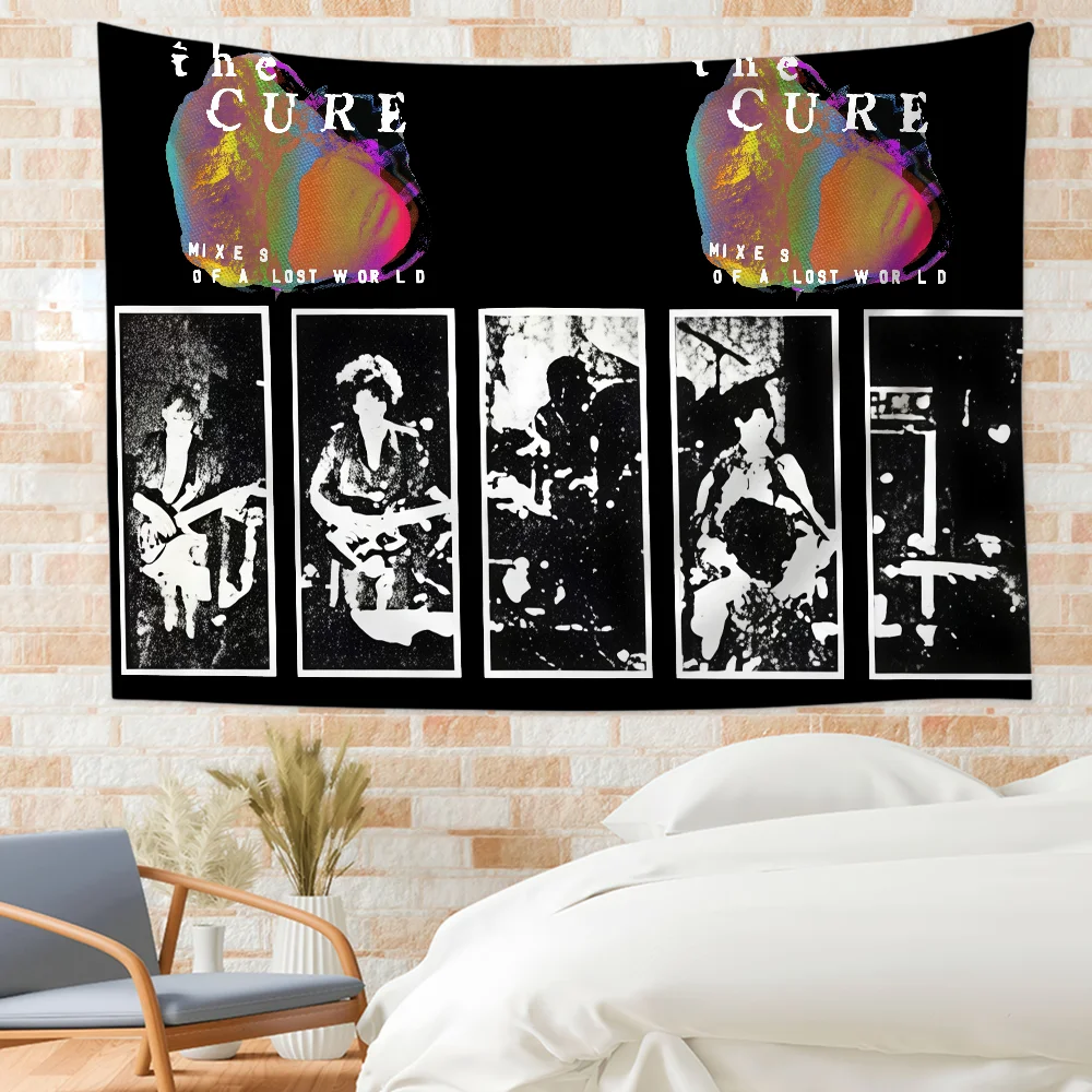 Die C-Cure Band-Flagge für Schlafzimmer, Wohnzimmer, Bar, Garten, Outdoor, aktive Dekoration, Hintergrund und Konzert