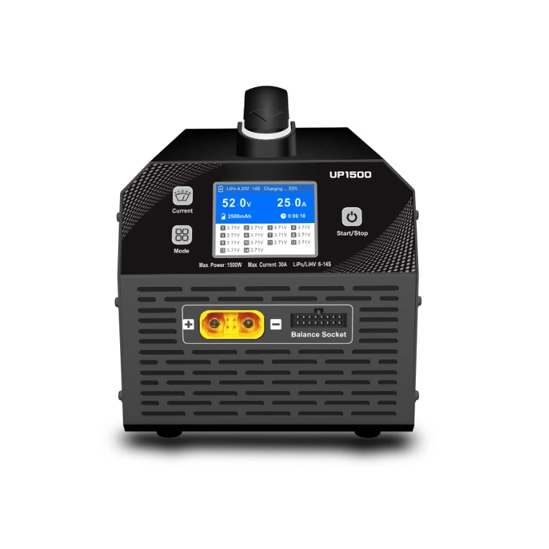 1500W high-power aluminum alloy fast balance charger 30A single port
