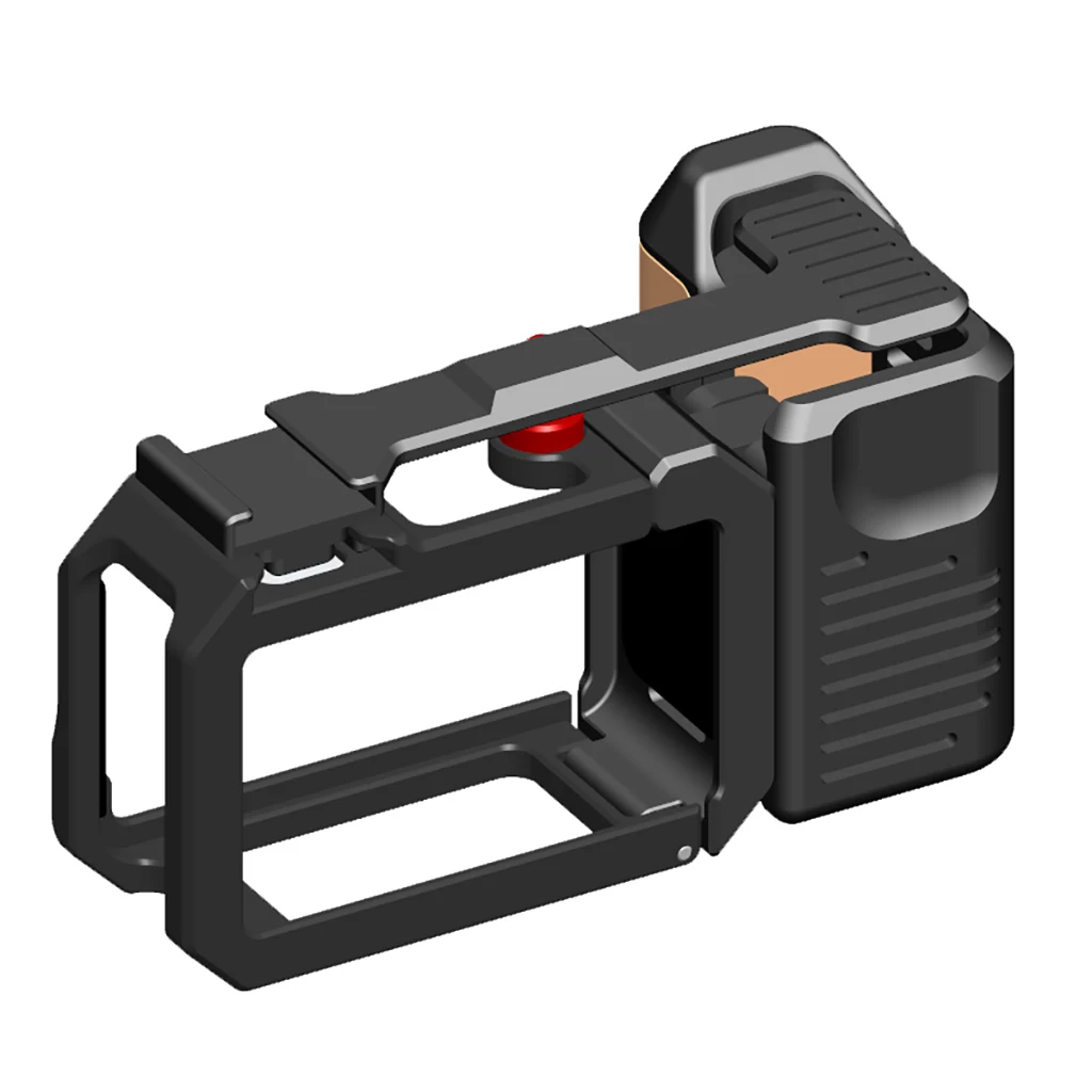 BGNing für DJI OSMO Action6 Kamerakäfig mit Holzgriff, Metallrahmen-Schutzkäfig für OSMO Action 5Pro 4 3 – Detail 16