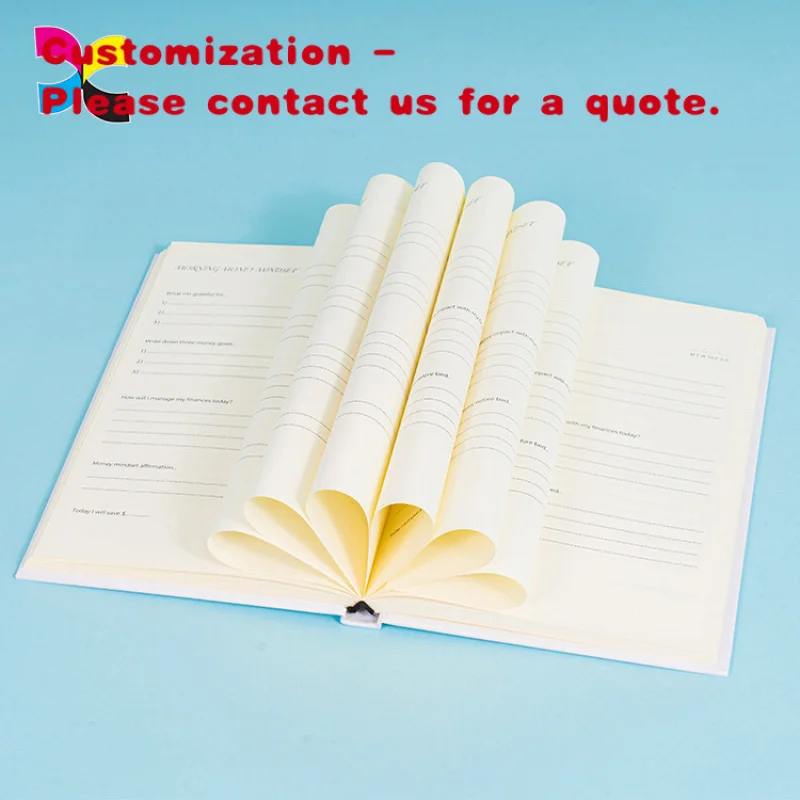 custom.September 2023  Daily Journal Custom Design Printing Budget Planner Book