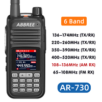 ABBREE AR-730 Walkie Talkie Wireless Copy Frequency High Powerful Handheld NOAA Radio Type-C Charger Communication For Rescue