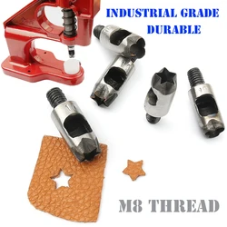 M8 Thread Special-shaped Punching for Hand Press Flower Shaped Punch for Leathercraft Belt Cut Punching DIY Supply 5/6/8/10mm
