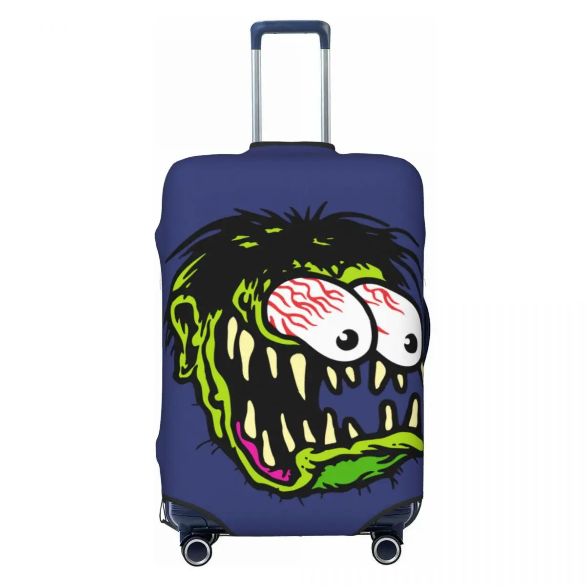 Funny Monster Cartoon Suitcase Cover Fink Rat Cruise Trip Protector Flight Fun Luggage Accesories Xmas Gift