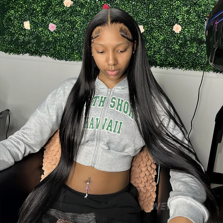 

Парики из 100% человеческих волос HD 13x6 Bone Straight Lace Frontal Wig 30 36 дюймов 13x4 Парики из натуральных волос Бразильский парик с застежкой 4x4 для женщин