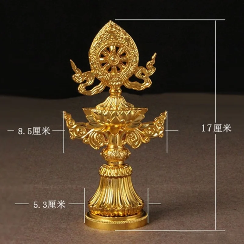Tibetan Tantric Buddhist Supplies Copper Alloy Seven Treasures Offering Home Buddha Hall Tabletop Decoration handicraft