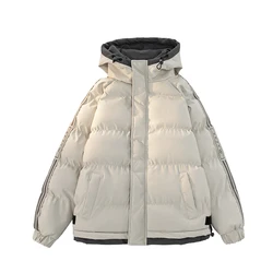 Herfst En Winter Heren Dubbellaags Warmte Capuchon Parka Jas Winter Katoenen Jas Puffer Winddicht