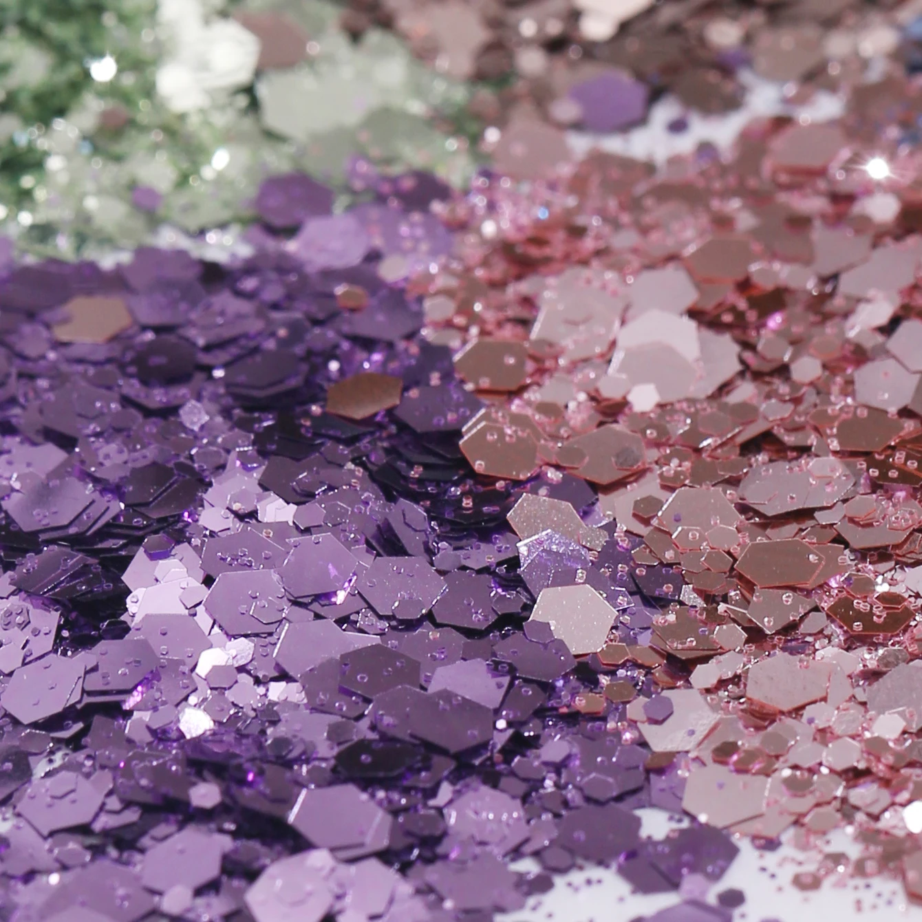 8 bottiglie di vendite calde Set di glitter per unghie di colore metallico ad alta capacità Accessori per unghie Decorazione per nail art