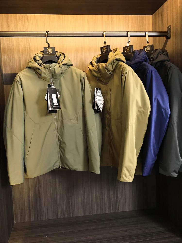 

Профессиональная функциональная мужская утепленная хлопковая куртка с капюшоном для активного отдыха, осенне-зимняя, с трехмерным кроем, модная