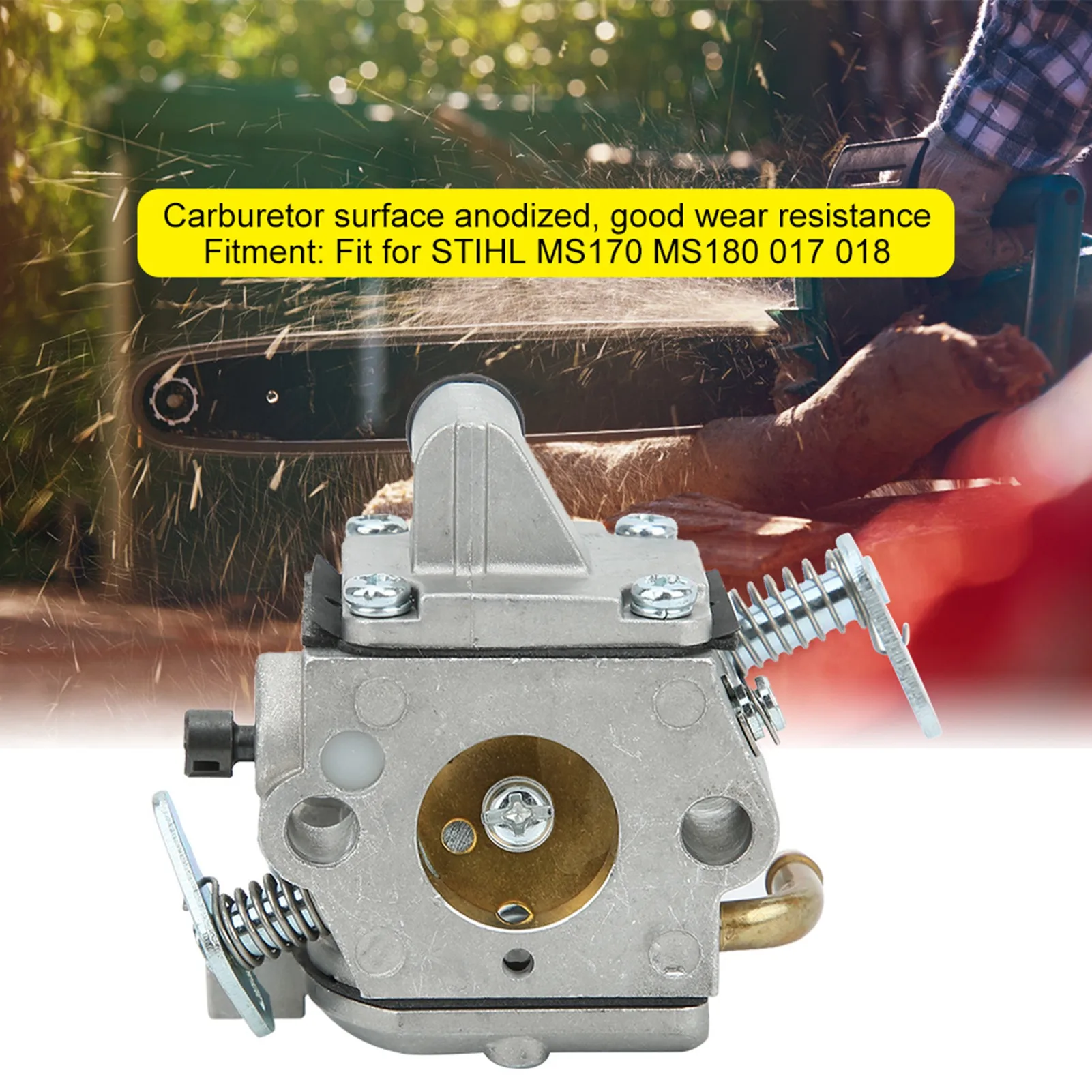 Chainsaw Accessories Carburetor Compatible with STIHL MS170 MS180 017 018 Hedgerow Machine Carb