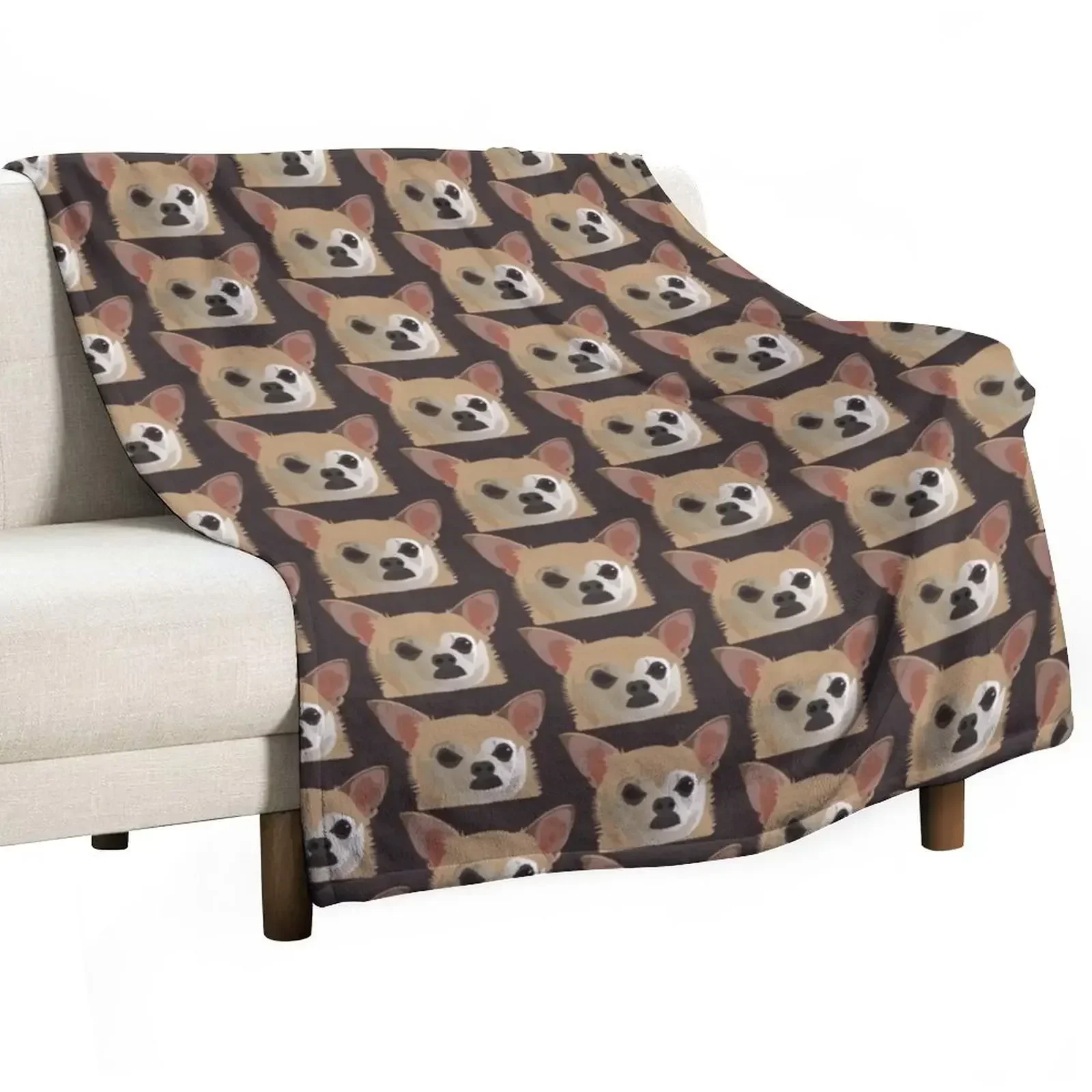 Pouting Chihuahua Throw Blanket Tourist warm for winter Blankets