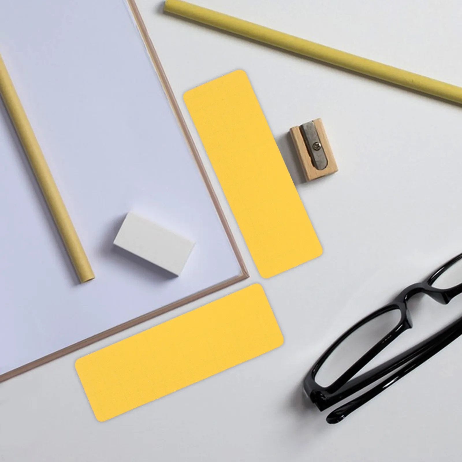 10Pcs Adhesive Location Stickers Right-Angle Desk Marking Labels for Office School Home Organization Efficient Workspace