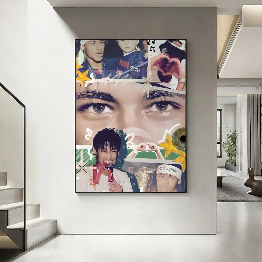 Sports N-Neymar Poster HD-Kunstwerk, wasserfest, selbstklebende Wanddekoration, Heimdekoration (Wohnzimmer, Schlafzimmer, Bar), ästhetisch – Detail 18