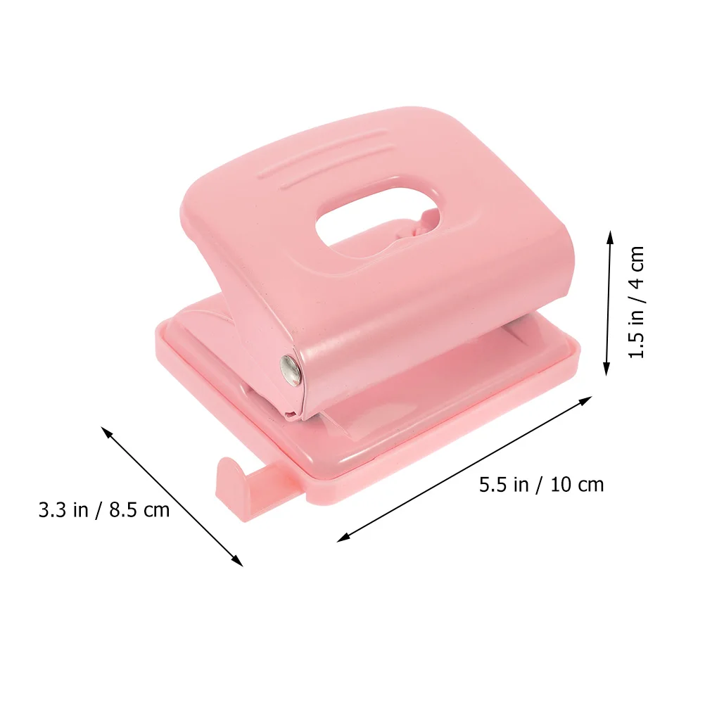 

2 Pcs Hole Puncher Manual 6mm Double Hole Loose Leaf Office Paper Breaker Adjustable Punch Tool for Binding Stationery