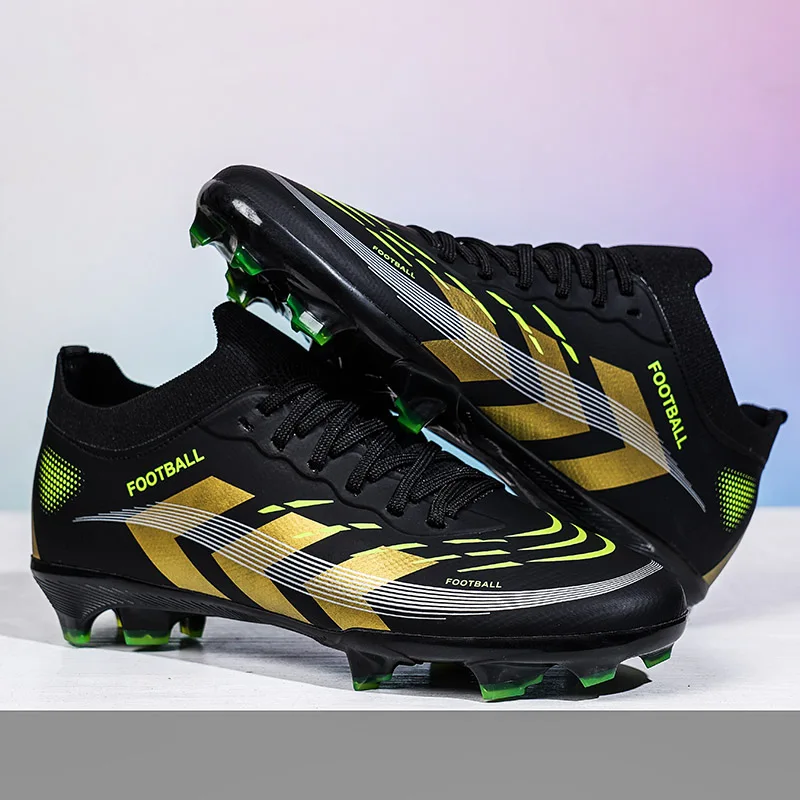 

New Men Professional Football Boots Breathable Unisex Soccer Shoes Ultralight Training Wholesale Indoor Futsal Drop Shipping