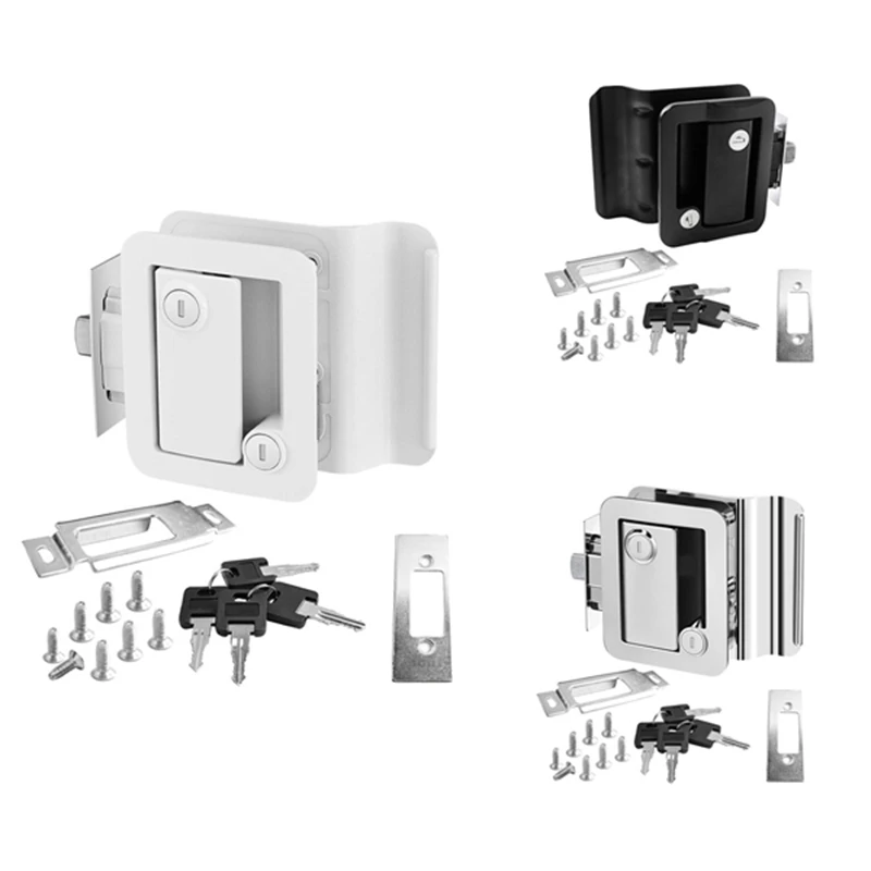 

RV Trailer Door Lock,Camper Cavaran Travel Entry Doorlock Access Inside Outside Handle Knob Latch Paddle Deadbolt